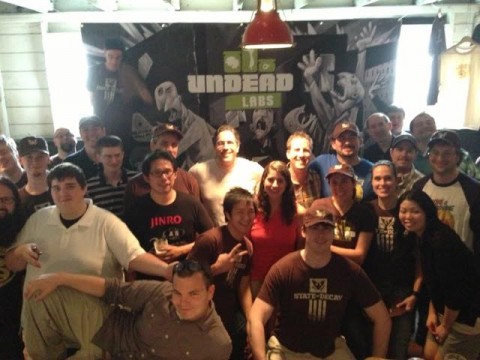 The Team with our Superfans before we launched State of Decay